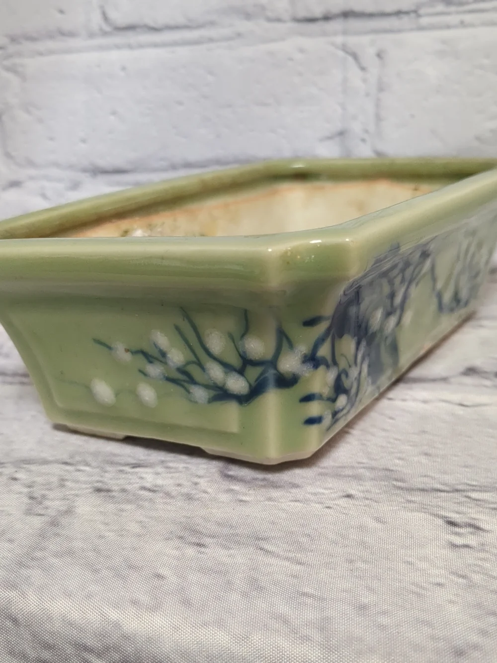Vintage Japan 1930s Ceramic Stoneware Bonsai Planter Pottery